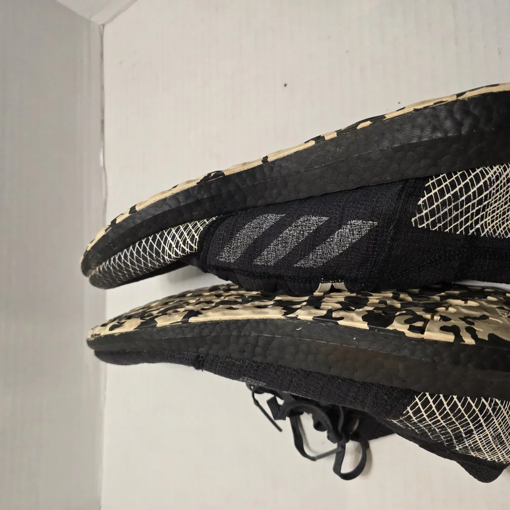 adidas Black and Gray‎ Athletic Shoes with Breathable Mesh and Lightweight Sole